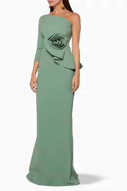 Buy Chiara Boni La Petite Robe Green Green Noriko Long Dress For Women  Online | Ounass Saudi