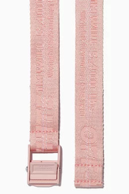 Off white pink mini industrial belt cheap