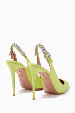 Buy Aquazzura Green Light Green Portrait Of A Lady Slingback Pumps For Women Online Ounass Saudi