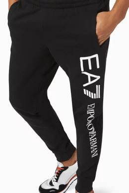 Buy Emporio Armani Black EA7 Jersey Track Pants For Men Online Ounass Saudi