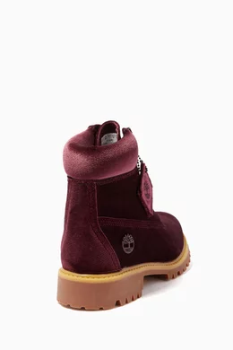 Timberland red velvet top