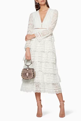 Zimmermann bayou tiered dress top