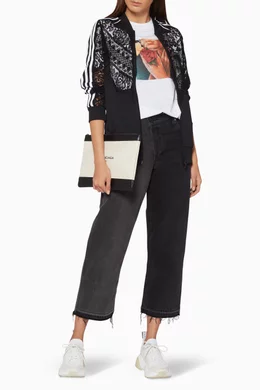 Buy Stella McCartney Black Stella McCartney X Adidas Lace Panel Jacket For Women Online Ounass Saudi