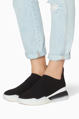 Buy Stella McCartney Black Black Loop Low Sock Sneakers For Women Online Ounass Saudi