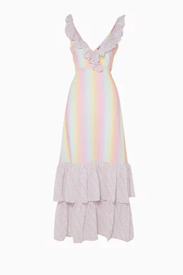 Buy All Things Mochi Multicolour Multi Coloured Amanda Dress For Women Online Ounass Saudi