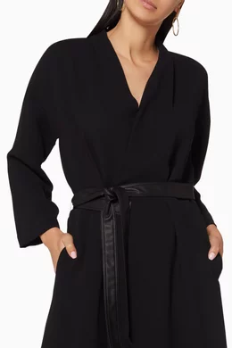 Vince belted wrap dress outlet