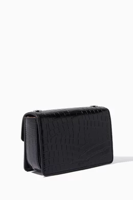 Buy Alexander Wang Black Black Small Crocodile-Embossed Cross-Body Bag For  Women Online | Ounass Saudi
