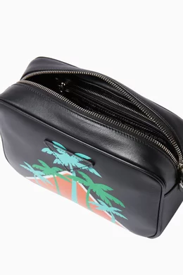 Buy Prada Black Black Palm Tree Printed Cross Body Bag For Women Online Ounass Saudi