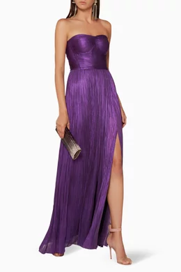 Buy Maria Lucia Hohan Purple Purple Strapless Anjoux Gown For Women Online  | Ounass Saudi