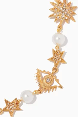 Buy Oscar de la Renta Gold Gold Moon Star Necklace For Women Online Ounass Saudi