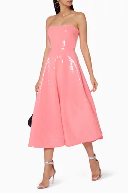 Buy Alex Perry Pink Pink Palmer Sequin Embellished Dress For Women Online Ounass Saudi