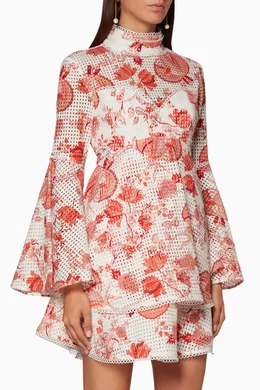 Thurley chintz print broderie dress outlet