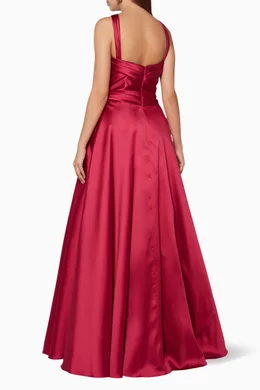 Buy Marchesa Notte Pink Fuchsia Floral Embellished Gown For Women Online Ounass Saudi