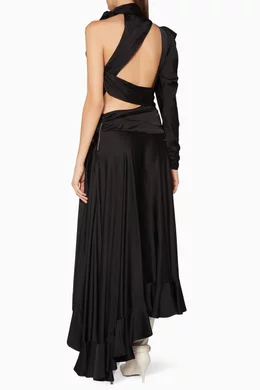 Buy Zimmermann Black Black Unbridled Valiant Dress For Women Online Ounass Saudi