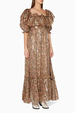 Buy LoveShackFancy Multicolour Multi Coloured Tara Dress For Women Online Ounass Saudi
