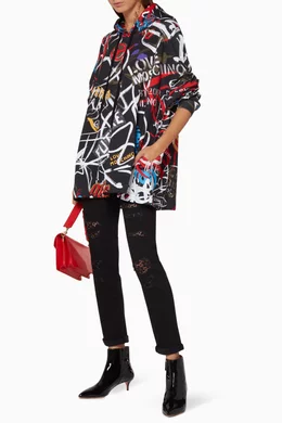 Moschino graffiti boots clearance