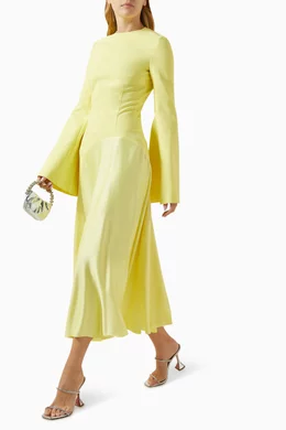 off shoulder layered dress Off Shoulder Layered Ruffle Neckline Bodycon Dress – CITRINE & CIPHER