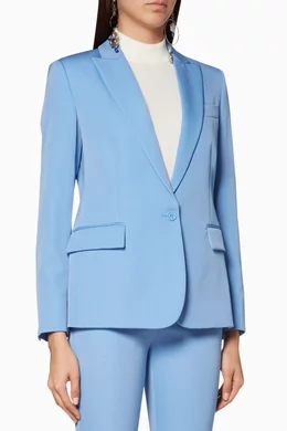 Buy Stella McCartney Blue Blue Ingrid Wool Blazer For Women Online Ounass Saudi