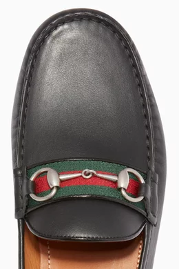 Buy Gucci Black Black Kanye Horsebit Driving Shoes For Men Online Ounass Saudi
