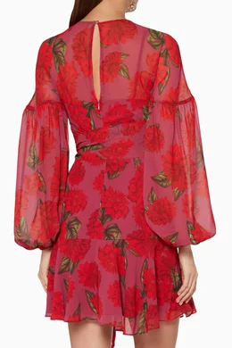 Buy Keepsake The Label Red Dhalia Red Find You Mini Dress For Women Online Ounass Saudi
