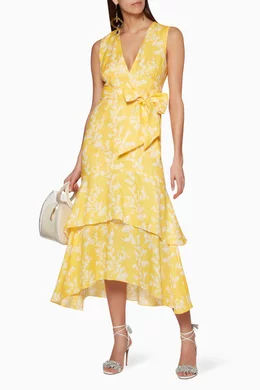 Buy Keepsake The Label Yellow Fallen Floral Dress For Women Online | Ounass  Saudi
