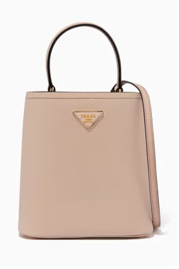 Buy Prada Pink Pastel Pink Small Double Bag For Women Online Ounass Saudi
