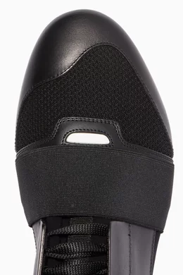 Buy Balenciaga Black Black Race Runner Low Top Sneakers For Men Online Ounass Saudi