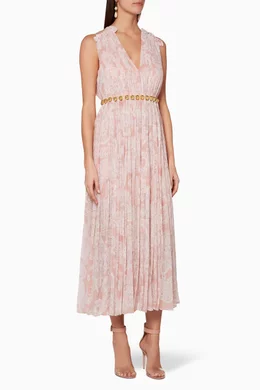 Buy THURLEY Pink Light Pink Summer Solstice Dress For Women Online Ounass Saudi