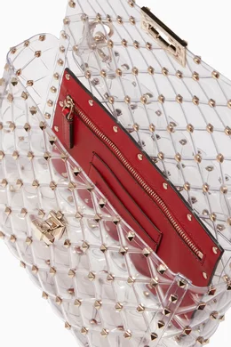 Valentino clear rockstud bag sale