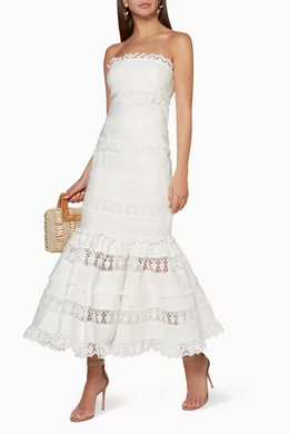 Zimmermann wayfarer panelled dress new arrivals