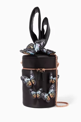 バッグ Sophia Webster Bonnie 3D Butterfly Bag Buy Sophia Webster Black Black Bonnie Glitter-Butterfly Bag For