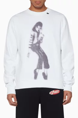 Off white michael jackson top