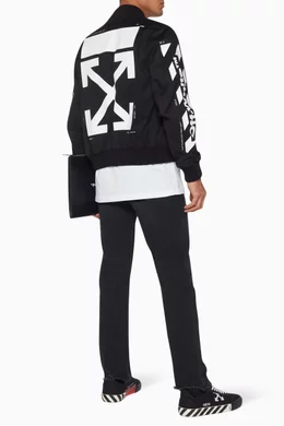 Off white diagonal varsity jacket online