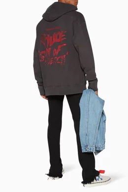 Buy Rhude Black Supremo Hoodie For Men Online Ounass Saudi