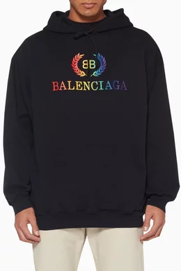 Balenciaga rainbow logo hoodie 2025