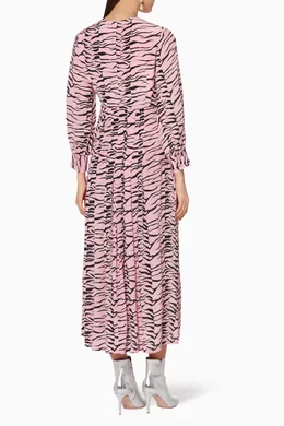 rixo pink zebra dress Rixo Emma Dress (pink & black tiger)