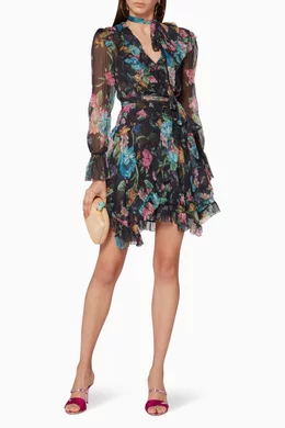 Zimmermann ninety six frill wrap dress new arrivals