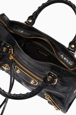 Balenciaga croc effect city bag best sale