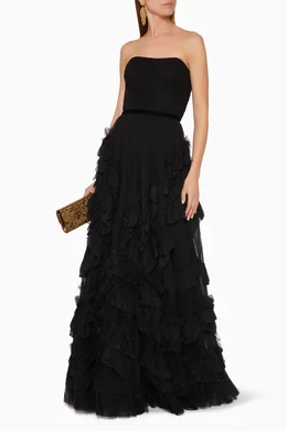 black and striped dress Pokey Maxi Dress Black / White Stripe