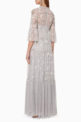 Buy Needle Thread Blue Dragonfly Garden Maxi Dress For Women Online Ounass Saudi