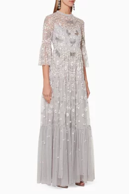 Buy Needle Thread Blue Dragonfly Garden Maxi Dress For Women Online Ounass Saudi