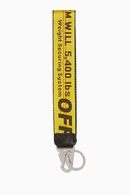 Buy Off White Yellow Industrial Key Chain For Men Online Ounass Saudi