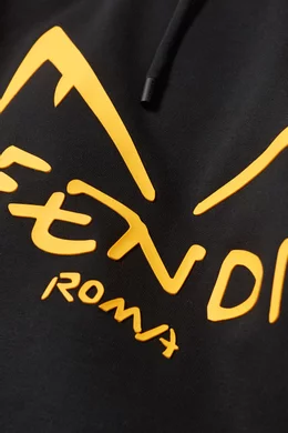 Buy Fendi Black Diabolic Eyes Hooded Sweatshirt For Men Online Ounass Saudi