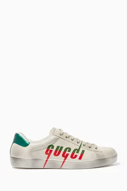 Buy Gucci White New Ace Gucci Blade Sneakers For Men Online Ounass Saudi