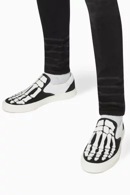 Skel toe slip on sneaker black online
