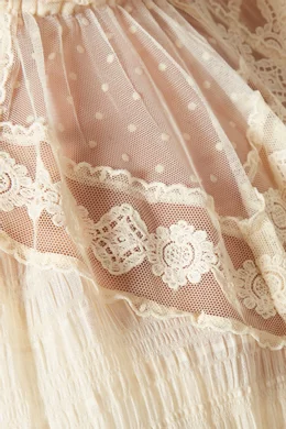 chinese dress ladies Floridian Lace Mini Dress in Pink | by Spell – Modern Bohemian Clothing Online main image 0