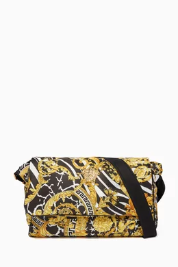 Buy Versace Multicolour Baroque-Print Changing Bag For Boys Online