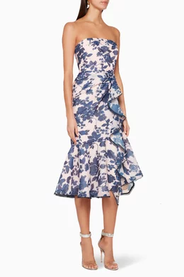 Halo Printed Midi Dress