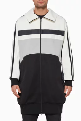Buy Y 3 Neutral Oversized Varsity Logo Track Jacket For Men Online Ounass Saudi