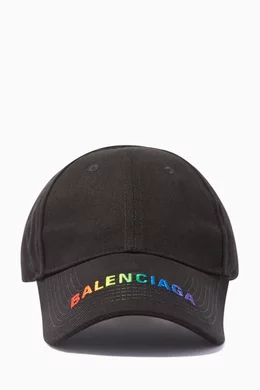 Rainbow balenciaga hat best sale
